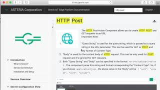 Gravio Set Up HTTP Post Action and Trigger