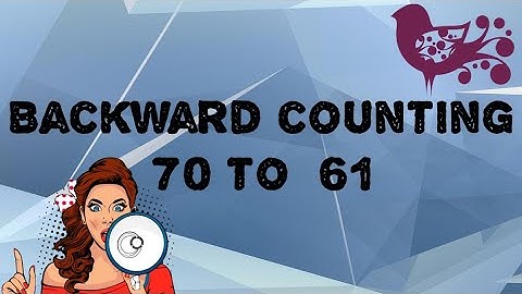 # counting 70- 61 # backward counting from 70 to 61 # backward counting for kindergarten #