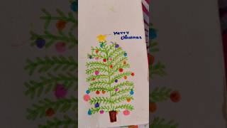 christmas tree 🎄 drawing 😀 #ytshorts #shorts