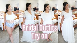 Today we are trying on dresses and outfits for my bachelorette
weekend, bridal shower rehearsal dinner. -------- product affiliate
links ↴ i do earn a sm...
