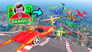 MEGA RAMPA TODOS CONTRA MI! LOS ESQUIVO A TODOS!! - GTA V ONLINE