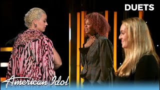 Katy Perry PULLS HER WIG OFF After Grace Kinstler \& Alyssa Wray Deliver SHOWSTOPPING Duet!