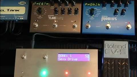 FCB4X - Programmable Midi foot controller Prototype Test