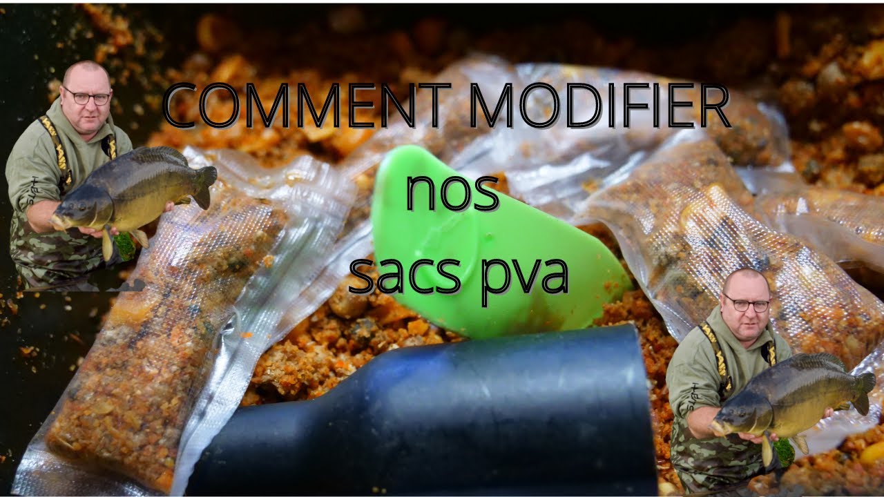 Sacs PVA Pour Pêche à La Carpe - Lot De 20 - 10x12 Cm - Sans Résidus - Dissolution Rapide Dans L'eau - Appâts Intégrables