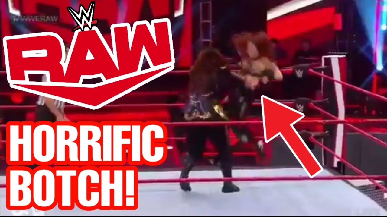 Horrific Botch During Nia Jax vs Kairi Sane From WWE Raw 4/20/20 - YouTube
