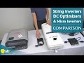 String Inverters, DC Optimizers & Micro Inverters | Comparison & Overview of 3 Grid Tie Inverters