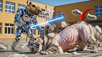 TẬP 1: ROBOT ĐẠI CHIẾN ! CapyBara ,Dứa Trọc , Trang Béo Liên Minh Phản Công! #capybara