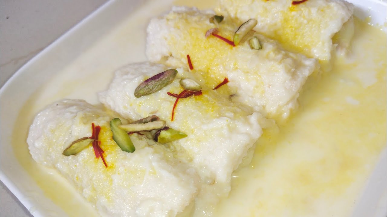 Rasmalai roll/malai roll/rabdi roll