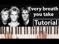 Como tocar "Every breath you take"(The Police) - Piano tutorial y partitura