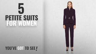 Top 10 Petite Suits For Women [ Winter 2018 ]: Tahari by Arthur S. Levine Women's Petite Size Crepe