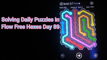 Solving Daily Puzzles In Flow Free Hexes Day 89