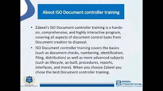 ISO Document controller training -Skills of a document controller?