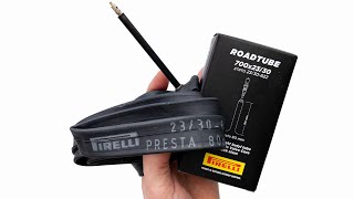 Pirelli Butyl Road Tube – 60mm Presta Valve, 23/25-28-622 (Fits 700c Road Bikes)
