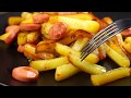 Жареная картошка с сосисками — ДЁШЕВО, ПРОСТО и ВКУСНО