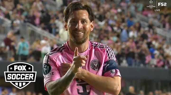 Lionel Messi strikes first for Inter Miami with picture-perfect shot vs. Sporting KC