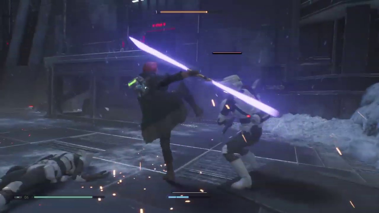 Jedi Fallen Order - New Purple Lightsaber Gameplay - YouTube