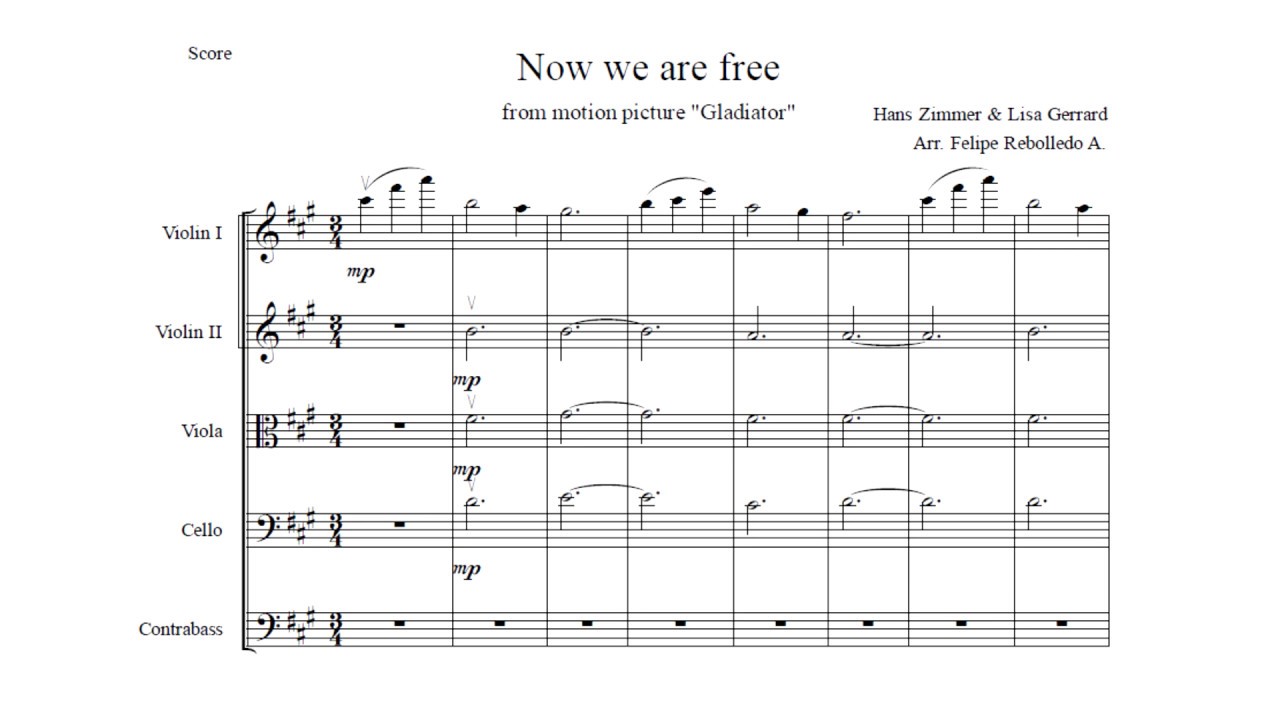 Now We Are Free Hans Zimmer Lisa Gerrard String Arrangement Score Now we are free hans zimmer lisa gerrard string arrangement score