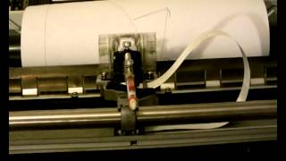 Epson LQ2070 Dot Matrix vinyl cutter/plotter Conversion, First Plot Test