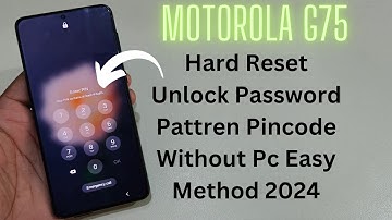 Motorola G75 Android 14/15 Hard Reset Unlock Password Without Pc ✅
