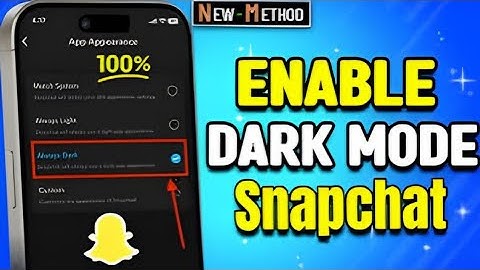 Enable Dark Mode on Snapchat in 2024 | Step-by-Step Tutorial
