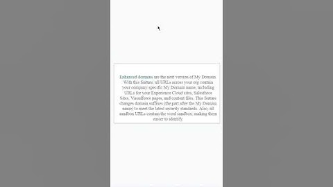 Enhanced Domains of Salesforce
