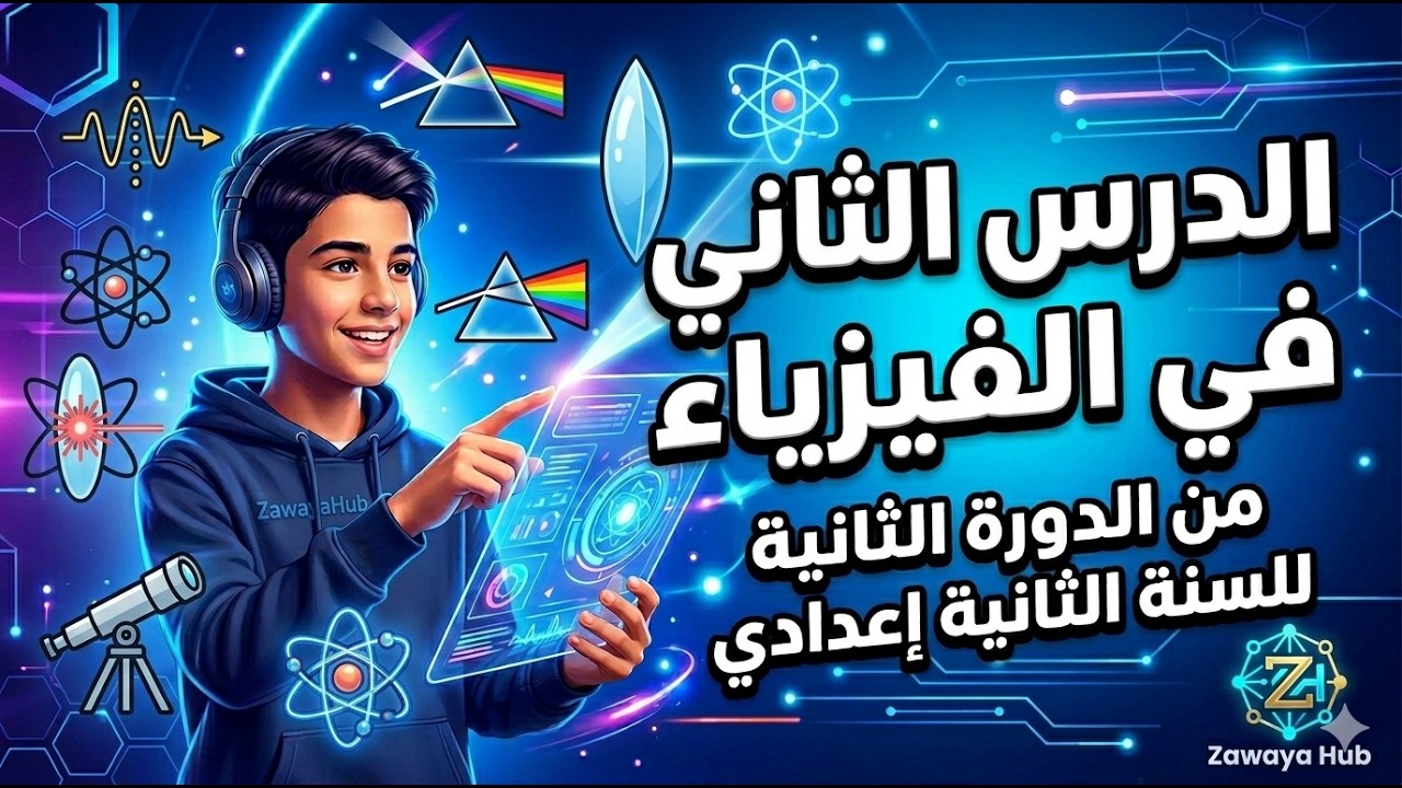 شرح درس منابع الضوء ومستقبلاته(La lumière : Sources et Récepteurs) - (الثانية إعدادي)