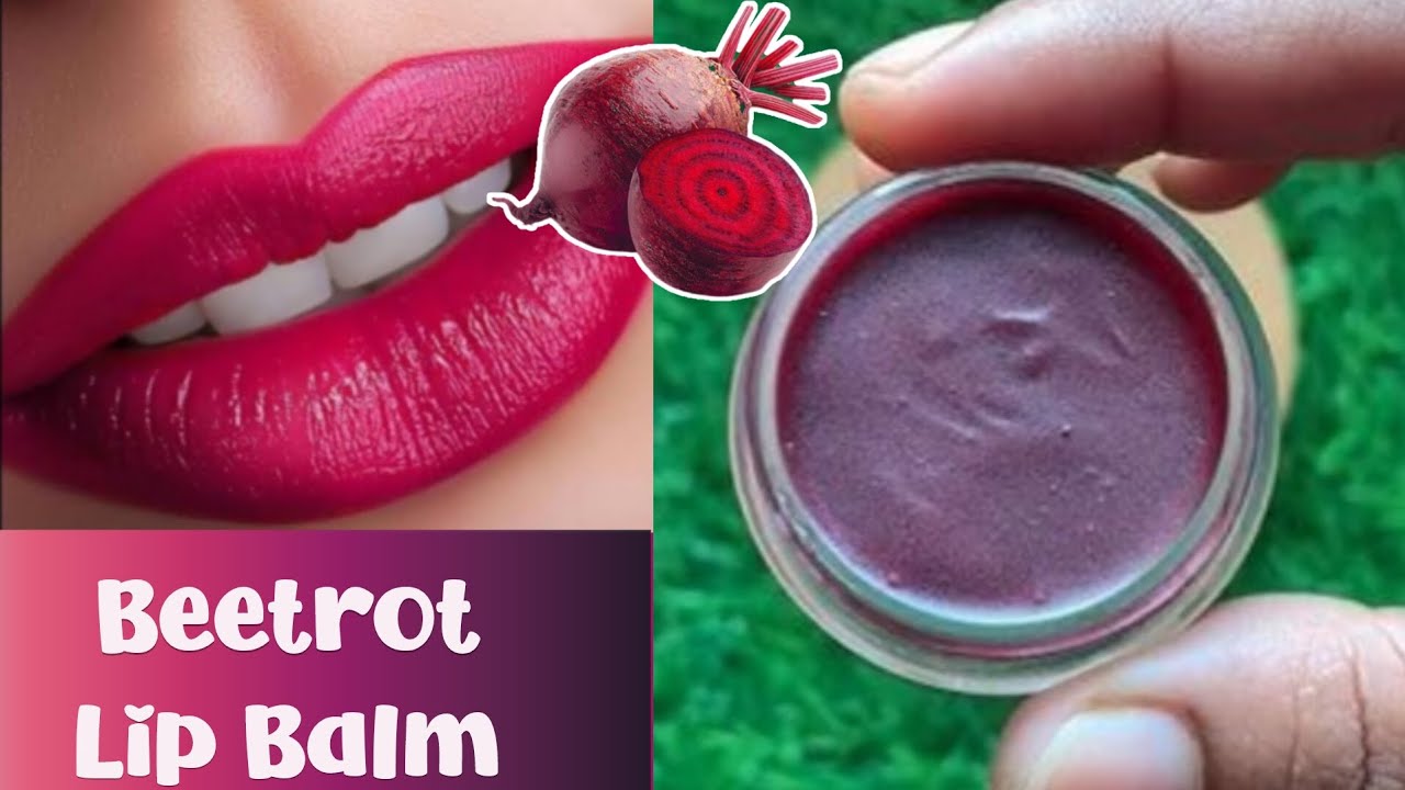 Homemade Natural Beetroot Lip Balm |