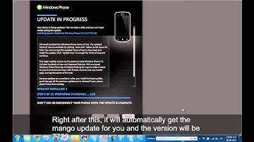 How to get Mango Update on Windows Phone