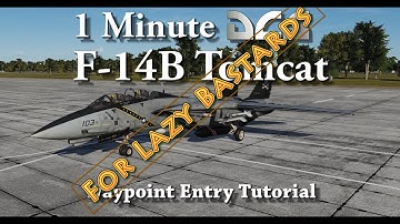1 Minute DCS - F-14B Tomcat - Easy Waypoint Entry Tutorial