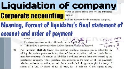 Liquidation of company bcom 2nd year in hindi | Corporate accounting bcom 2nd year playlist | Bcom