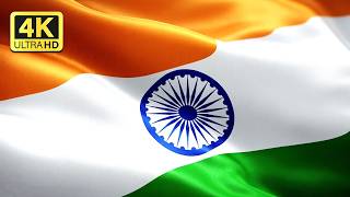 Indian Flag Waving in 4K 🇮🇳 | Ultra HD Tricolor Animation ~ FREE DOWNLOAD
