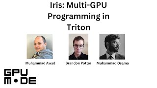 Iris: Multi-GPU Programming in Triton
