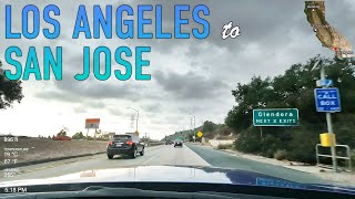 Los Angeles to San Jose Real-Time Road Trip in 4K