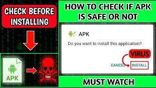 How to Check If a Downloaded Apk Safe or Contains Any Virus screenshot 1