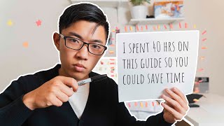 LAZY Man's GUIDE To School (How To Sustainably Minimize Your Workload)