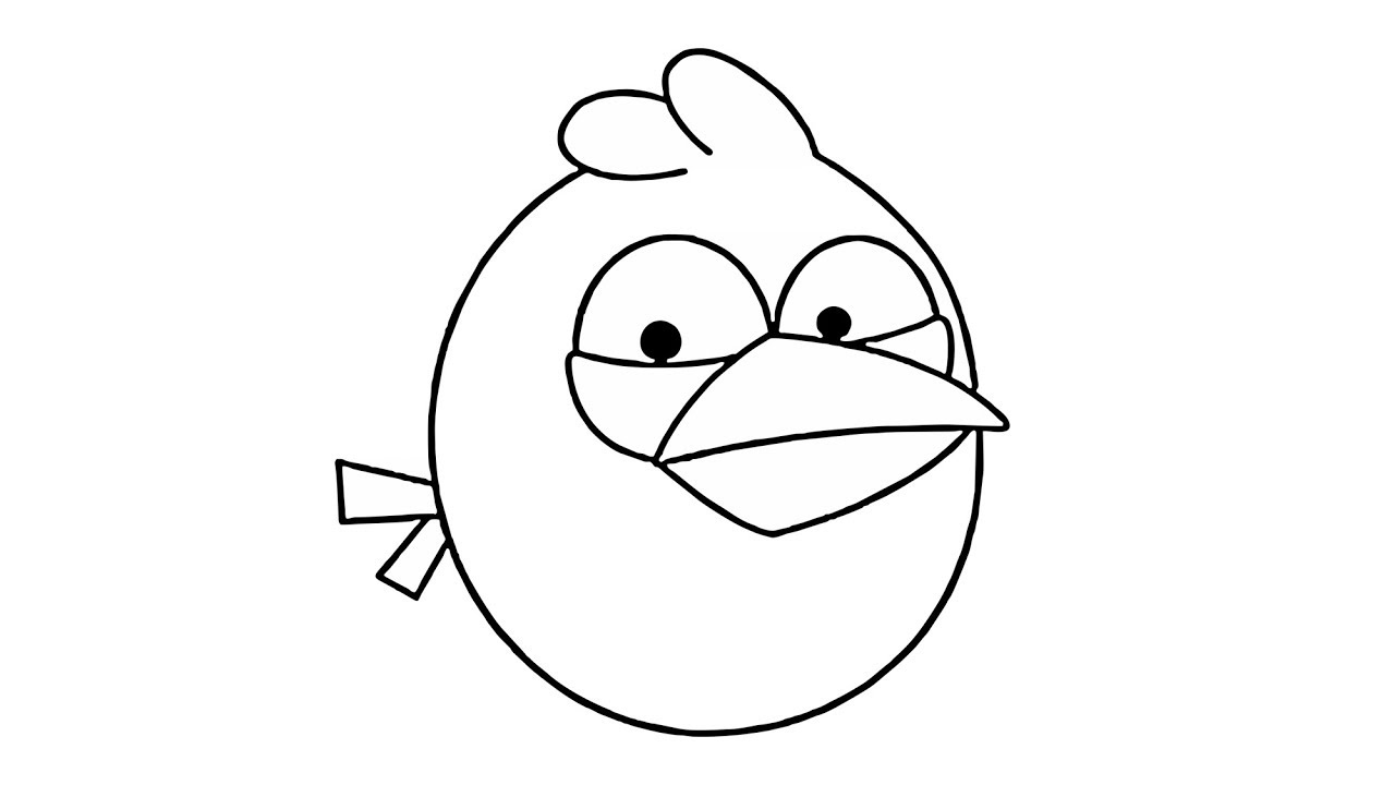 Рисунок энгри бердз для срисовки