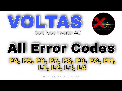 Voltas Inverter AC Error Codes Troubleshooting | Voltas Air Conditioners |