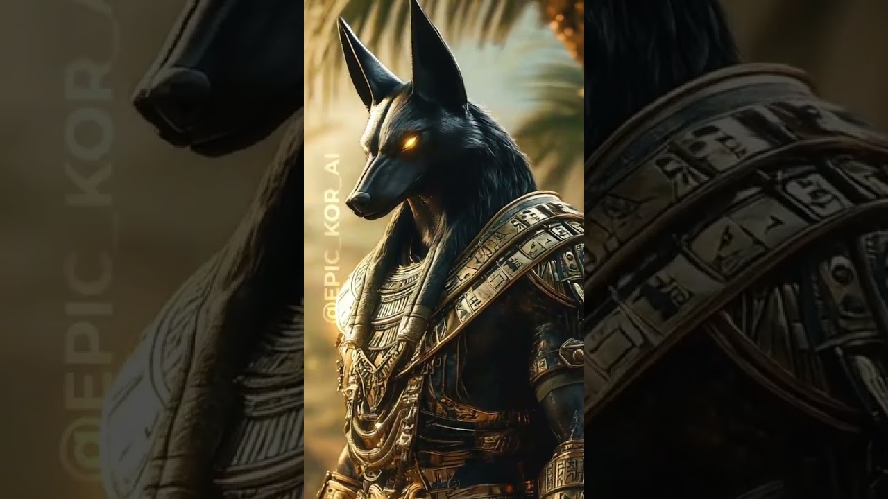 Ai Human-Jackal Fusion: Anubis transformation 