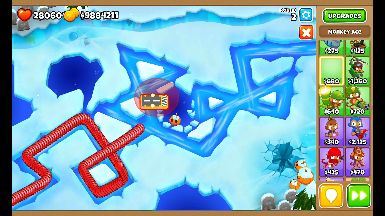 999 red bloons Vs glue storm