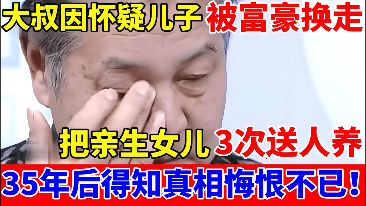 35年前,湖南大叔因怀疑,儿子在产房被富豪换走,把亲生女儿3次送人【人间真情录】