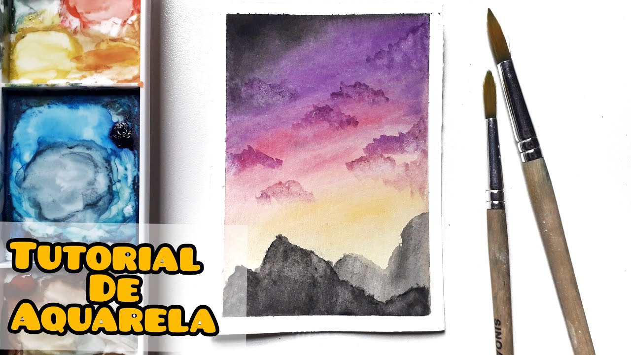 Pinturas Em Aquarela De Paisagens Muito Faceis Como Pintar Uma