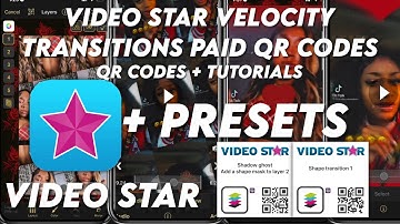 Video star velocity transitions paid Qr Codes