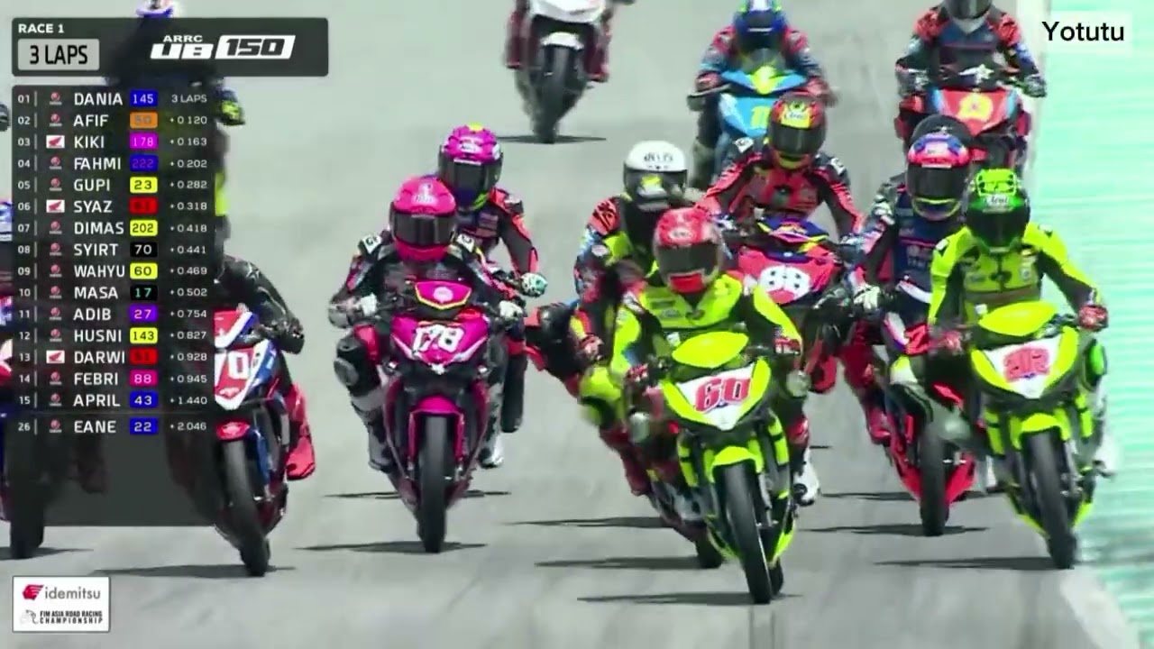 FULL RACE [ ARRC ] UB 150 CC ROUND 5 RACE 1 FIM ASIA ROAD RACING CHAMPIONS SEPANG MALAYSIA 2025