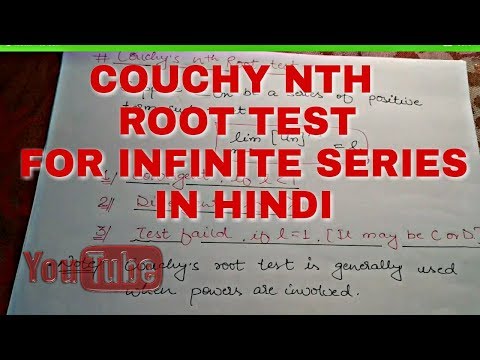 cauchy's root test