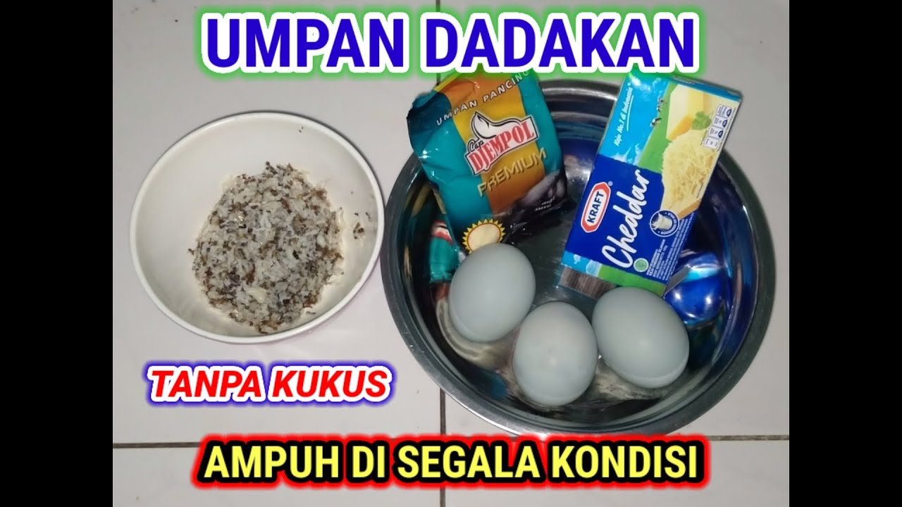 Resep Umpan Dadakan Ikan Mas.. Tanpa Kukus.. Ampuh di Segala Kondisi