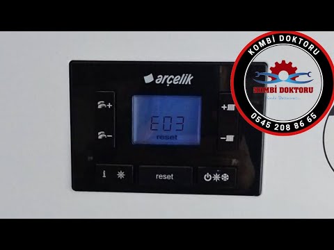 Arçelik Kombi E 03 arıza kodu nedir? | Arçelik kombi arıza kodları