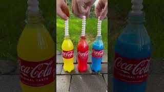 Coca Cola, Fanta, Sprite und Mentos |  #Experiment #Shorts