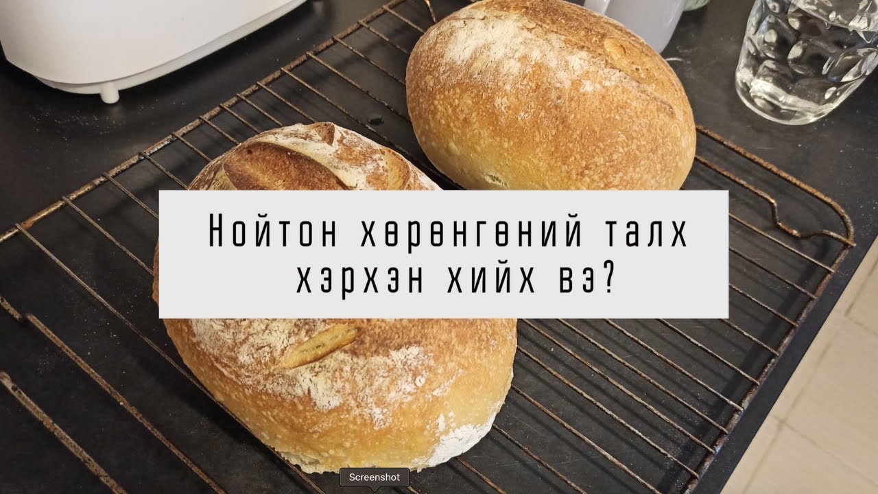 Нойтон хөрөнгөөр гэрийн нөхцөлд талх барих заавар