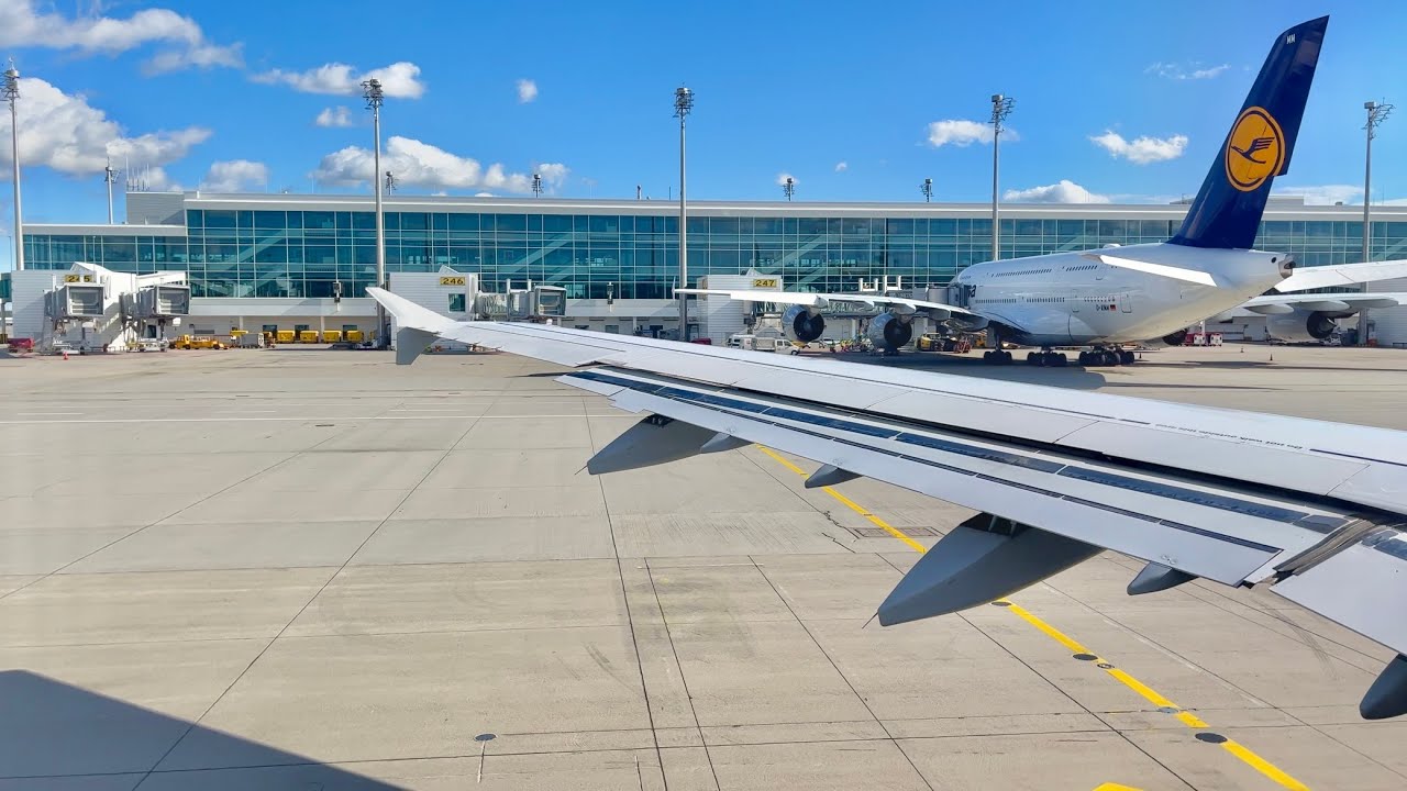 Lufthansa Airbus A321-200 Sunny Takeoff from Munich | MUC-BCN