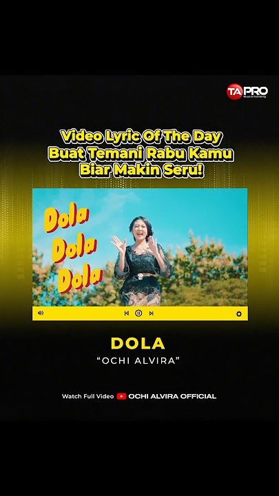 Dola versi lirik😍🎶 #ochialvira #dola #dangdutkoplo #lirikvideo  #shorts #musicvideo #youtubemusic